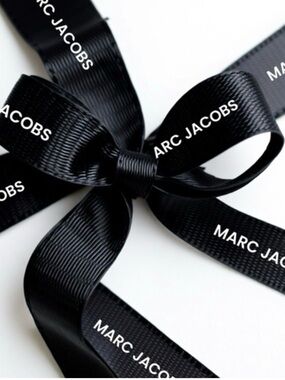 Marc Jacobs | Gift Wrap Black & White Grosgrain Branded Ribbon